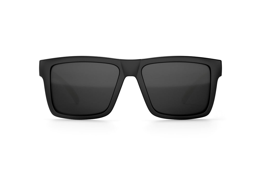Heat Wave Visual Vise Sunglasses with black frame and black lenses.