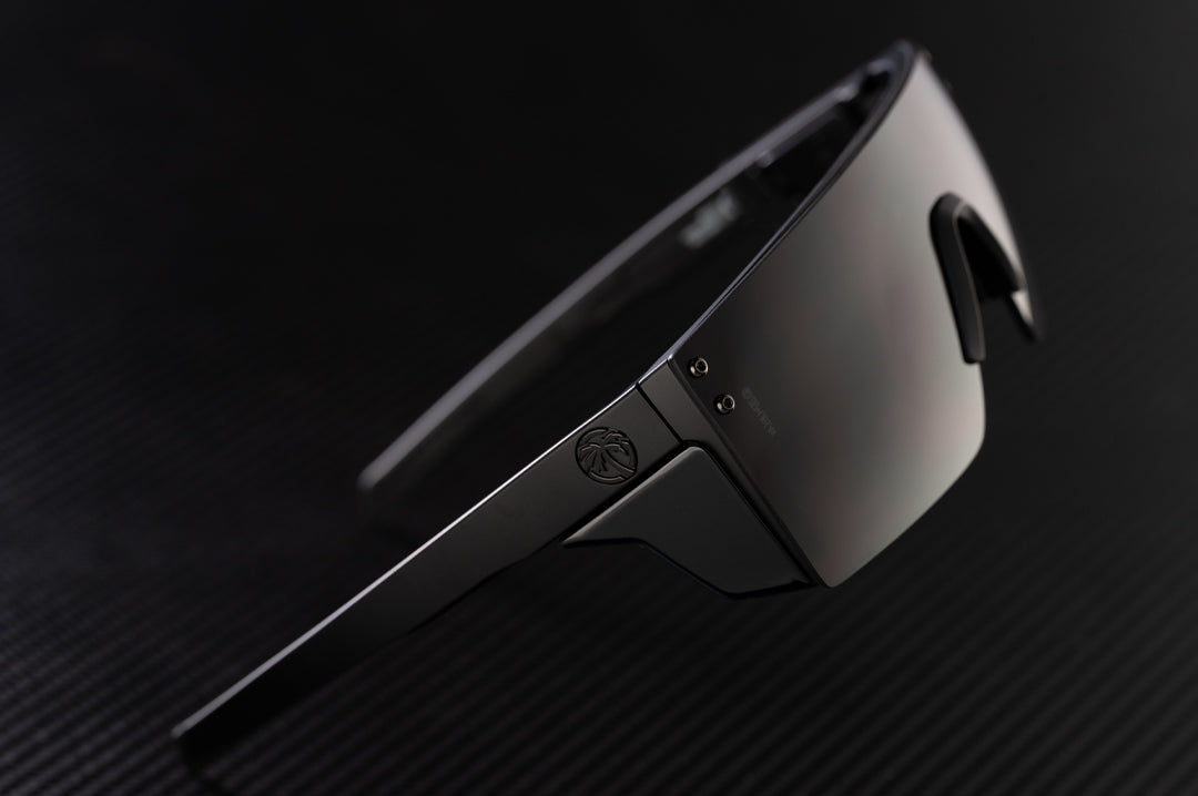 Ultra Black Heat Wave Performance Lazer SLIM Sunglasses Side View