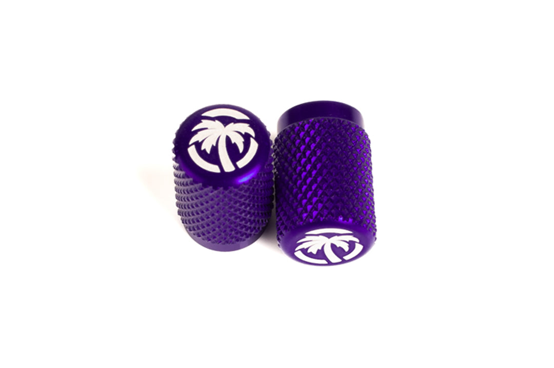 Heat Wave Visual purple valve stem caps.