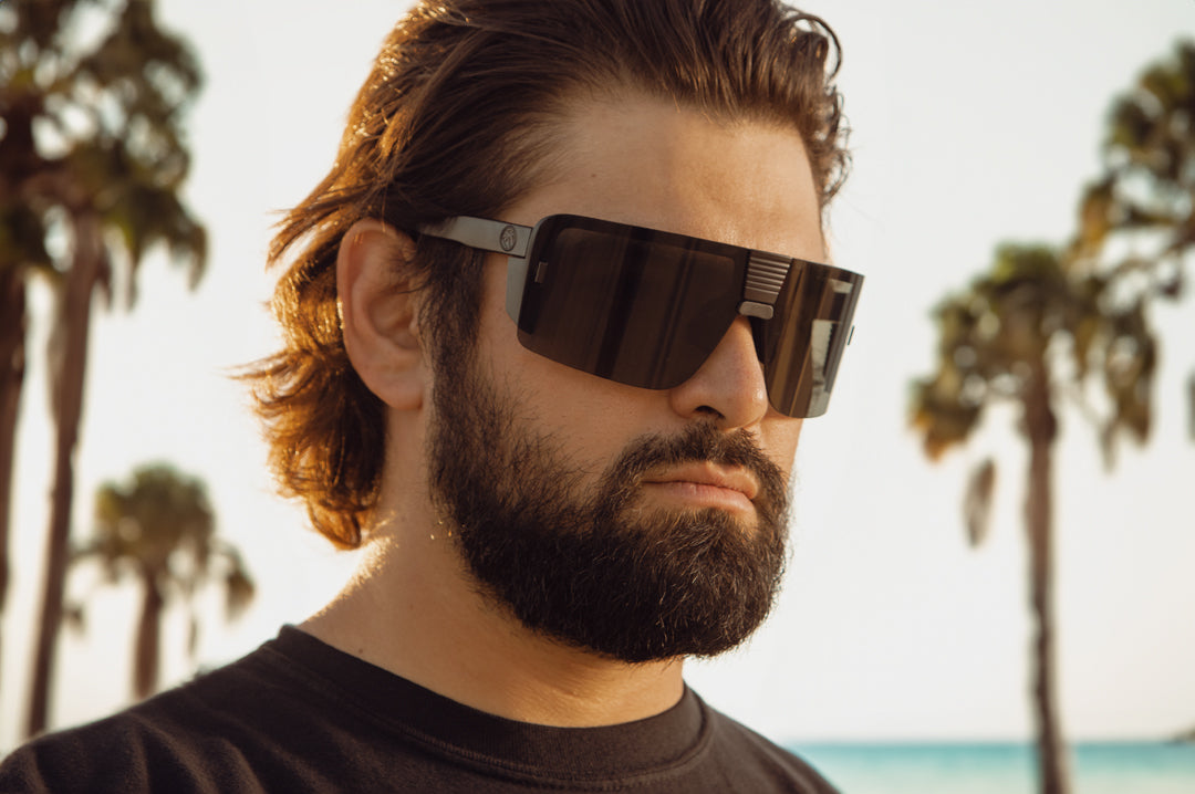 Esmarco wearing the Heat Wave Visual XL Vector Sunglasses.
