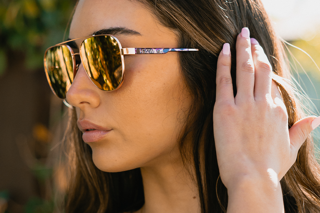 Incline Sunglasses: Rose Gold