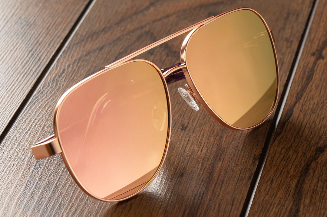 Incline Sunglasses: Rose Gold