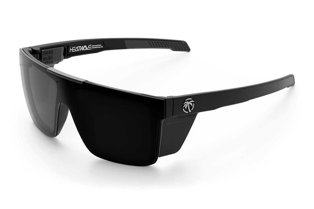 Heat Wave Visual Performance Quatro Sunglasses with black frame, super photochromic lens and matching side shields.